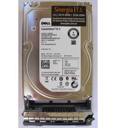 HD Dell 1TB SATA 6Gbps para Servidor R520 7.2K RPM 3.5