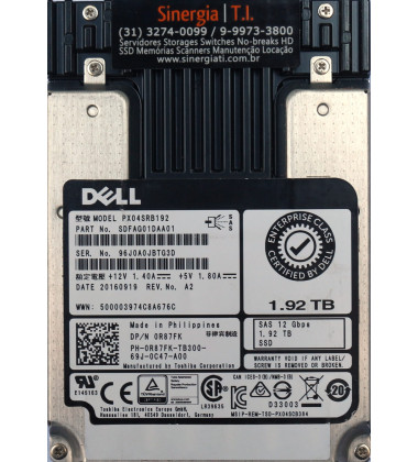 SSD 1.92TB 12Gbps SAS Servidor Dell PowerEdge R610 Em Estoque