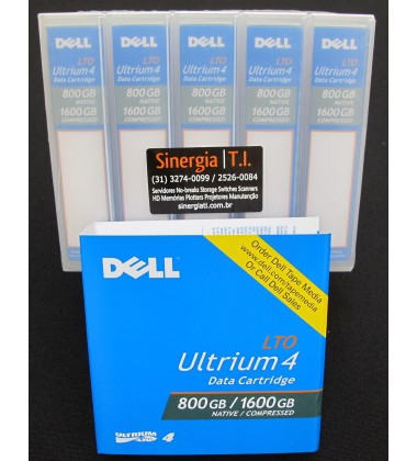 Mídia de fita de 800GB/1.6 TB para unidade de fita LTO-4 120 - 5 Pack para o selecionar Dell PowerVault armazenamento / servidores PowerEdge price