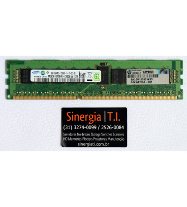 M393B1G70BH0-CK0 Memória RAM HP 8GB 1Rx4 PC3-12800R DDR3-1600 MHz ECC Registrada para Servidor DL160 DL360e DL360p DL380e DL380p DL580 ML350e ML350p Gen8 pronta entrega