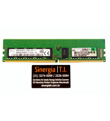 805671-B21 Memória HPE 16GB Dual Rank x8 DDR4-2133 para Servidor ML30 DL20 Gen9 em estoque
