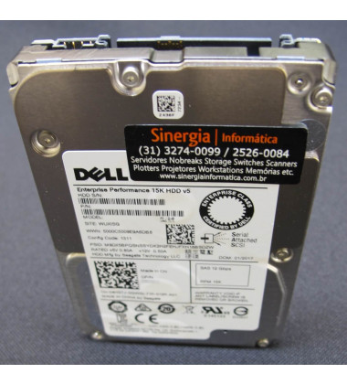 400-AJRF Dell 600GB SAS 12Gbps Enterprise 15K RPM SFF 2.5" HDD Y06G3 pronta entrega