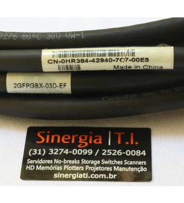 0HR384 Cabo Externo SAS SFF-8088 para SFF-8470 4m para Storage Dell PowerVault Preço