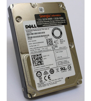 400-ATIU HD Dell 900GB SAS 12 Gbps 15K RPM 512e SFF 2,5" para Servidor TurboBoost Enhanced Cache WP4Y3 pronta entrega