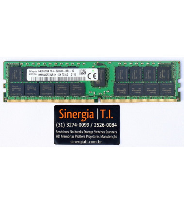 Memória RAM 64GB para Servidor Dell PowerEdge R450 3200Mhz DDR4 RDIMM PC4-3200AA ECC 2RX4 em estoque