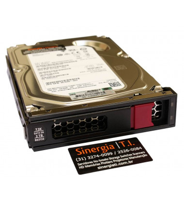 871332-002 HD HPE 2TB SATA 6 Gbps 7.2K RPM LFF 3.5" para o Servidores ML150 ML350 DL360 DL380 DL580 Gen10 pronta entrega