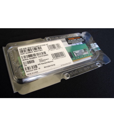 Memória RAM 8GB para Servidor HPE ML30 Gen9 Single Rank x8 DDR4-2400 foto lateral