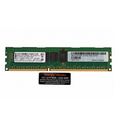 03W79M Memória RAM Dell 8GB RDIMM PC3L-12800R DDR3 1600Hz 1RX4 1.35V rótulo