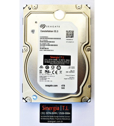 9ZM270-046  HD Seagate 4TB SAS 6 Gbps 7.2K RPM 3,5" 128MB Cache para Servidor  P/N : preço