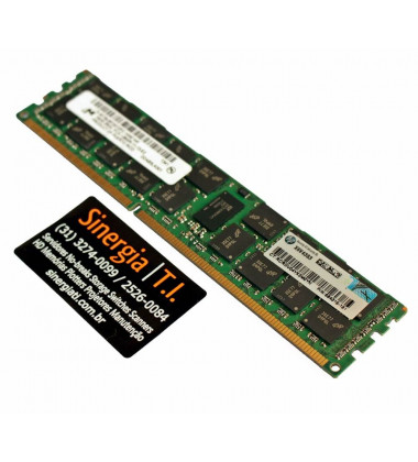 684316-181 Memória RAM HPE 16GB DDR3-1600 MHz ECC Registrada para Servidores Gen8 DL160 DL360e DL360p DL380e DL380p DL580 ML350e ML350p pronta entrega