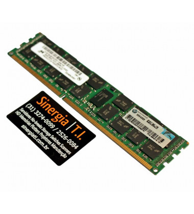 Memória RAM HPE 16GB Para Servidor DL585 G7 Dual Rank x4 PC3-12800R DDR3-1600 MHz ECC pronta entrega
