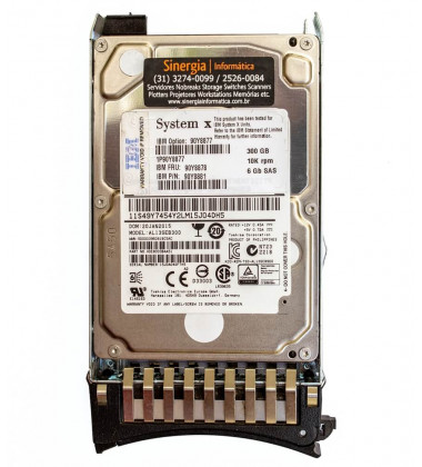 9TE066-039 HD IBM 300GB SAS 6 Gbps 10K RPM SFF 2,5