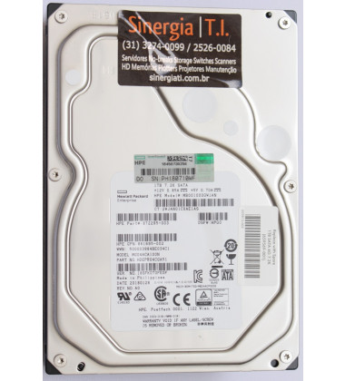 801882-B21 HD HPE 1TB SATA 6G Entry 7.2K LFF 3.5" RW 1yr Wty em estoque