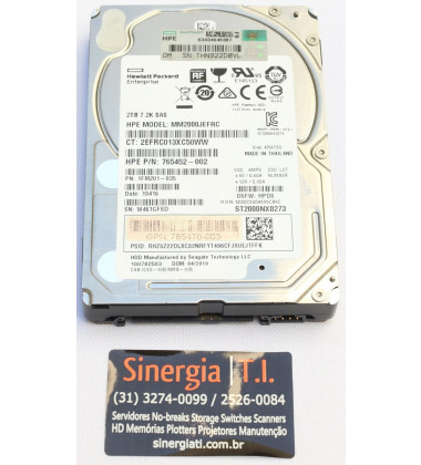 ST2000NX0273 HD HPE 2TB SAS 12 Gbps 7.2K RPM SFF 2.5