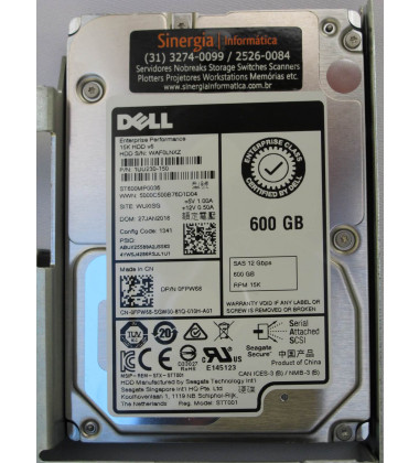 400-ATIO HD Dell 600GB SAS 12 Gbps 15K RPM LFF 3,5