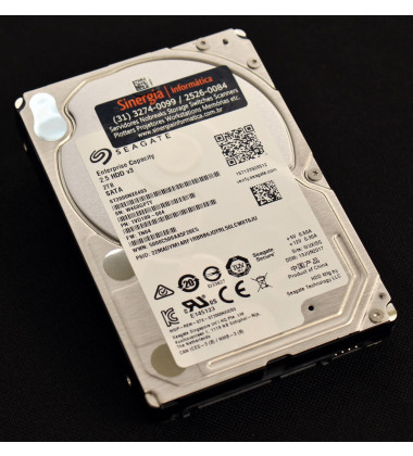 ST2000NX0403 HD Seagate 2TB SATA 6 Gbps 7.2K SFF 2,5" Enterprise Capacity pronta entrega