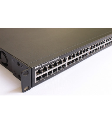 6248 Switch Dell PowerConnect 48 Portas Gigabit 10/100/1000 com opcionais de: + 4 Portas SFP+ com 2 portas 10GE SFP+ Module Exclusiva fonte Redundante DP/N 0GP931 Seminovo