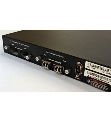 6248P Switch Dell PowerConnect 48 Portas Gigabit 10/100/1000 com opcionais de: + 4 Portas SFP+ com 2 portas 10GE SFP+ Module Exclusiva fonte Redundante DP/N 0PK463 Seminovo portas 10GB