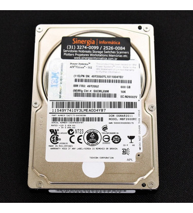 49Y2052 HD IBM 600GB SAS 6 Gbps 10K RPM para Servidores Power Systems MBF2600RC envio imediato