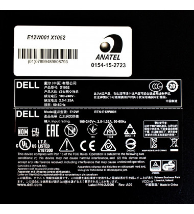 0K3WXK Switch Dell X1052 48 Portas Gigabit 10/100/1000 + 4 Portas SFP+ - Seminovo price