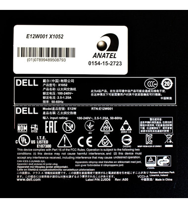 Switch Dell X1052P 48 Portas Gigabit 10/100/1000 + 4 Portas SFP+ - Seminovo price