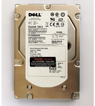 0YP778 HD Dell 300GB SAS 15K 3,5