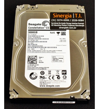 ST3000NC002 HD Seagate 3TB SATA 6 Gbps 7.2K RPM LFF 3,5