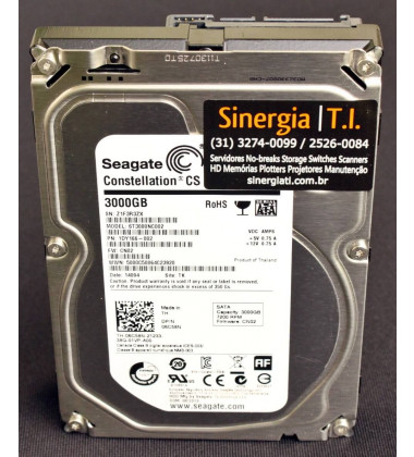 ST3000NC002 HD Seagate 3TB SATA 6 Gbps 7.2K RPM LFF 3,5
