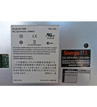 E09M002 Controladora Dell Control Module 14 para Storage EqualLogic PS6110 e PS6110X iSCSI preço
