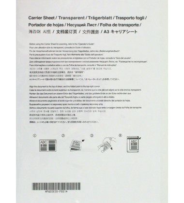PA03360-0013 Folha de Transporte Carrier Sheet para Scanners Fujitsu Ricoh A3 PA03630-F661 Kit com 5 unidades envio imediato fi-7160 fi-7180 fi-8170 fi-8270 fi-6130 iX1600 iX1400 S1500 ix500 SP30N SP20