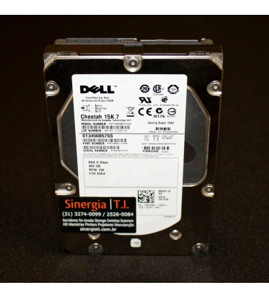 0R749K HD Dell 450GB SAS 6 Gbps 15K RPM LFF 3.5" Cheetah Enterprise Hot-Plug pronta entrega