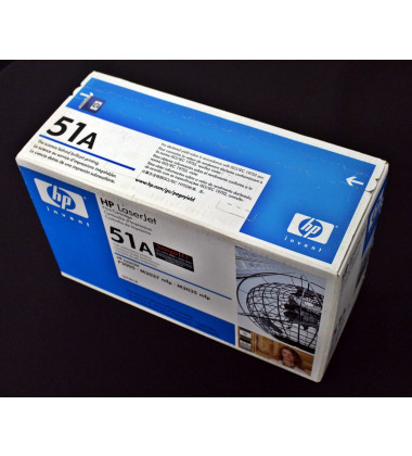 Q7551A | Toner Laserjet Preto Hp 51a Original tridimensional 