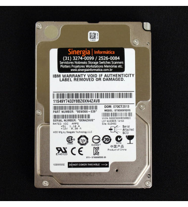 81Y9671 HD IBM 300GB SAS 6 Gbps 15K RPM LFF 3,5