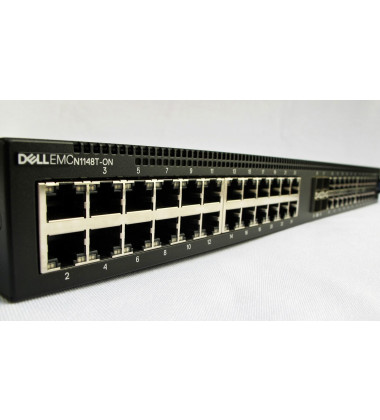 210-AJIU Switch Dell N1148T-ON 48 Portas Gigabit 10/100/1000 + 4 Portas SFP+ pronta entrega