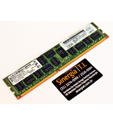 49Y1415 Memória RAM IBM 8GB RDIMM PC3L-10600R DDR3 1333MHz FRU envio imediato