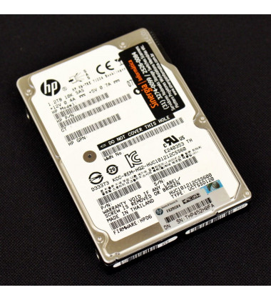 718160-B21 | HD HPE 1.2TB SAS 6Gb/s Enterprise 10K SFF (2.5in) HDD Hot-Plug esquerda