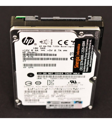581286-B21 HD HPE 600GB SAS 6 Gbps 10K RPM SFF 2,5