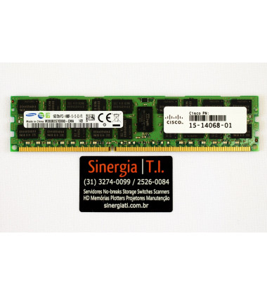 M393B2G70DB0-CMA Memória RAM Cisco 16GB Dual Rank x4 PC3-14900R DDR3-1866MHz ECC Registrada envio imediato
