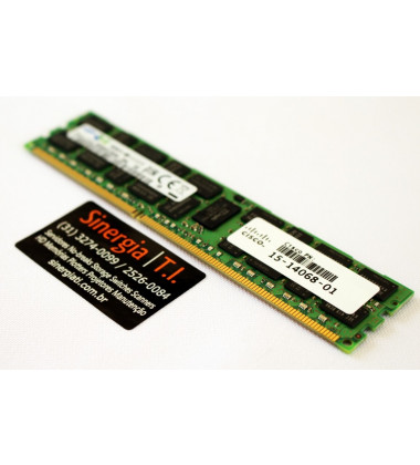 15-14068-01 Memória RAM Cisco 16GB Dual Rank x4 PC3-14900R DDR3-1866MHz ECC Registrada pronta entrega