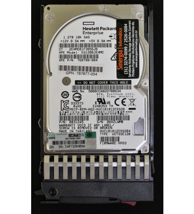 787648-001 HD HP 1.2TB SAS 12Gb/s DP Enterprise 10K SFF Hot-Plug 2,5