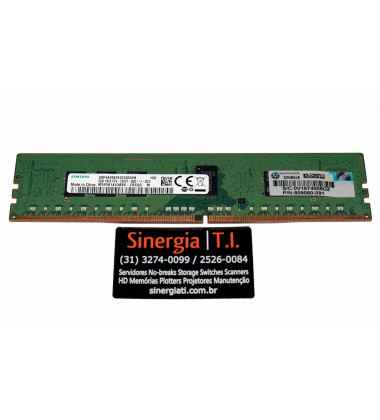 819410-001 Memória HPE 8GB (1 x 8GB) Single Rank x8 DDR4-2400 CAS-17-17-17 Registrada para Servidores