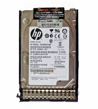 653955 HD HPE 300GB SAS 6 Gbps 10K RPM SFF 2.5