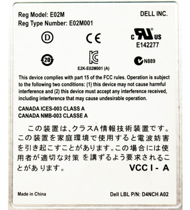 E02M001 Controladora RAID para Storage Dell PowerVault MD3220 / MD3200 Lateral rótulo DP/N: 0N98MP