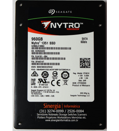 2LW101-004 Seagate Nytro 1351 SSD SATA 960GB Enterprise pronta entrega