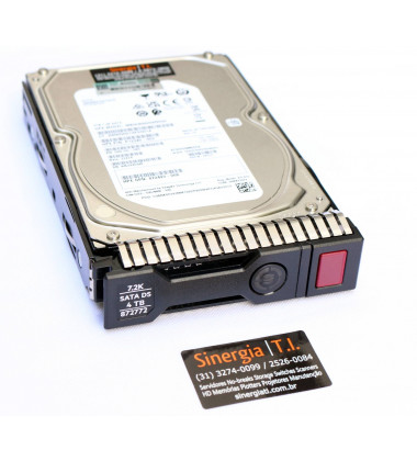 MB004000GWWQH | HD 4TB HPE SATA DS 6G 7.2K LFF 3.5" para Servidor ProLiant Gen9 e Gen10 pronto entrega