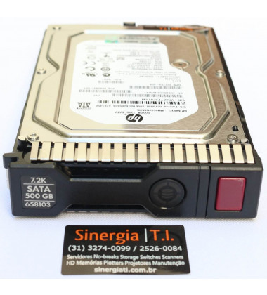 658103  HD HP 500GB SATA 6Gb/s Enterprise 7.2K LFF (3.5in) Hot-Plug pronta entrega