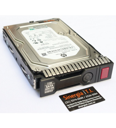 658103  HD HP 500GB SATA 6Gb/s Enterprise 7.2K LFF (3.5in) Hot-Plug em estoque