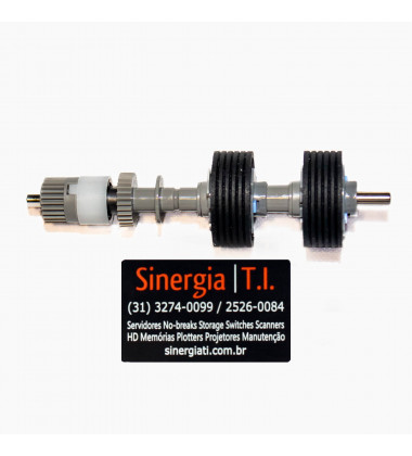 PA03670-0002 + PA03810-0001 | Kit Pick Roller + Brake Roller Genuínos do Scanner Fujitsu fi-8170 fi-8270 fi-8150 fi-8250 fi-8190 fi-8290 solo