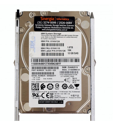 01NN110 HD IBM 1.8TB SAS 12 Gbps 10K RPM SFF 2,5