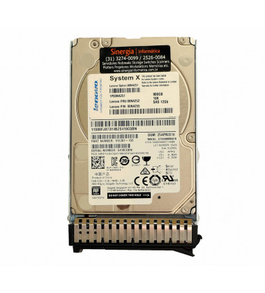 00NA255 HD Lenovo 900GB SAS 12 Gbps 10K RPM SFF 2.5" Hot Swap System x3550 x3650 M5 pronta entrega